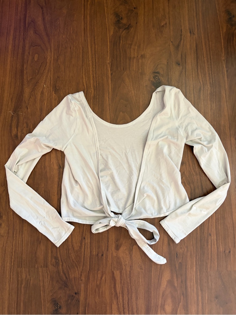 Lululemon Tie-Front Long Sleeve Women's Top in Light Green